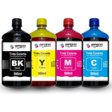 Kit 2l Refil Tinta Compatível Impressora Epson L3110 L3150