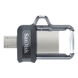 Pendrive Sandisk Ultra Dual Sddd3-128g-g46 128gb 3.0 Gris