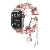 Extensible Correa Mujer Diy Compatible Apple Watch Rosa