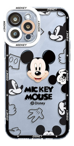 Funda Trasera Para iPhone 11, 12, 14, 13, Mickey Mouse Y Min