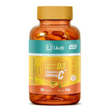 Vita D3 2000ui E Vitamina C 1000mg 90 Cápsulas - Uvits Sem Sabor