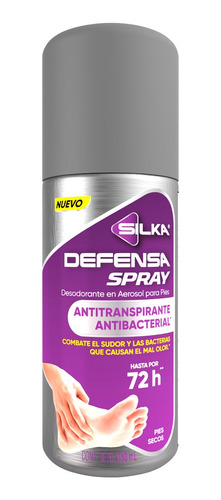 Desodorante Silka Antimicotico Defensa Spray Aerosol 150 Ml