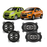 Paquete De 4 Bocinas Audiobahn Para Spark Matiz Beat 4 Y 4x6