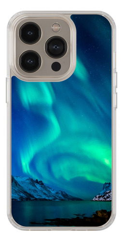 Funda Transparente Para iPhone  Aurora Polar %