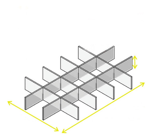 Divisórias Acrílico Para Gaveta - Sob Medida- Informe Medida