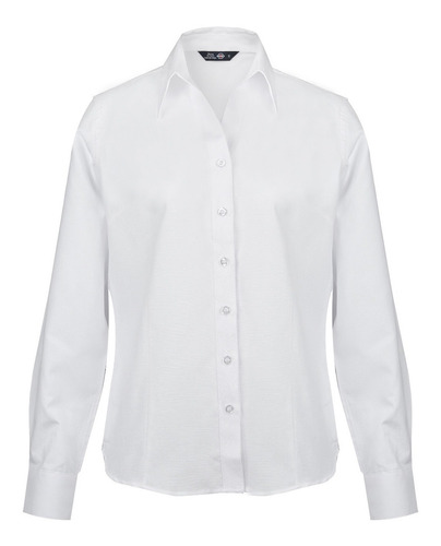 Blusa Oxford Classic Manga Larga Mujer