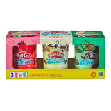 Aromas Play-doh | Helado | Fresa, Vainilla, Menta | Incluye 