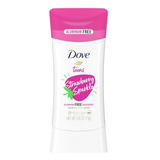 Desodorante Dove Teens Strawberry Sparkle, Cuidado Suave Par