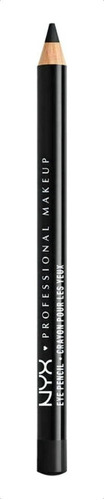 Lápiz Delineador De Ojos Nyx Professional Makeup Slim Eye Pencil Color Black