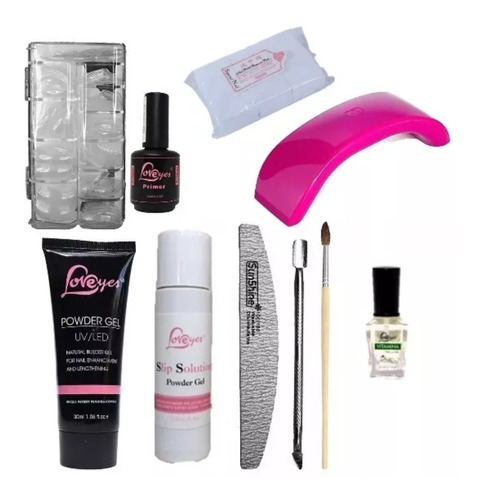 Kit Polygel Uñas Gel Acrilico + Lampara Led + Envio Gratis