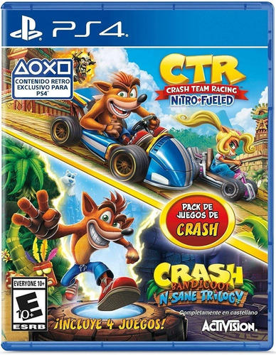 Crash Ps4 Team Racing Y Crash Bandicoot Juego Playstation 4