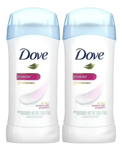 Desodorante Sólido Dove Original Clean - 2 Unidades - Eua