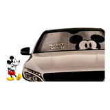 Protector De Sol Parabrisas Mickey Mouse Gris Universal Car