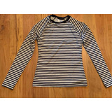 Preciosa Blusa Banana Republic Stripped Bicolor Stretch Xs!!