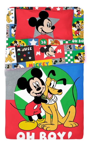 Sábanas Cuna Funcional Mickey Disney