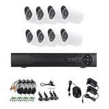 Kit Camaras Dvr Cctv 8camaras Full Hd 1080