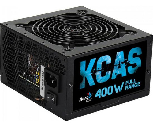 Fonte Gamer Atx Aerocool Kcas 400w 80 Plus Full Range Apfc