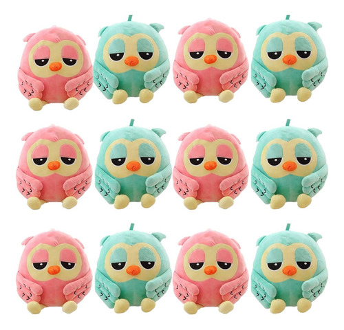 Peluches Buhos De Felpa Kawaii 20cm Mayoreo 12 Piezas