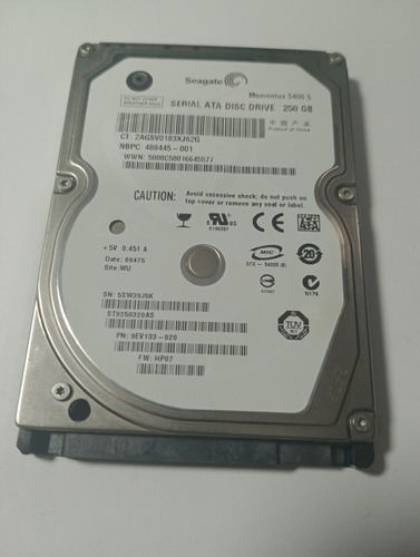 Disco Duro De 250 Gigas Seagate