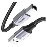 Cable Usb De 3 Metros Para Impresora Nylon Trenzado / Ugreen