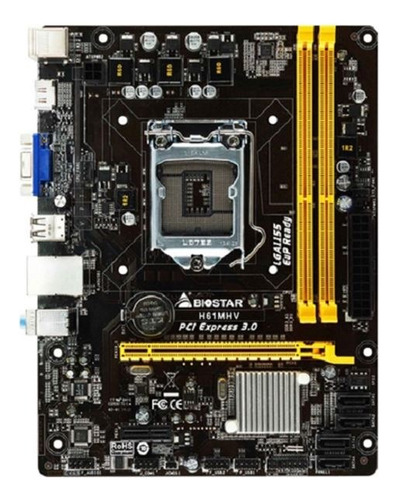 Mainboard Biostar Intel H61/lga 1155/2 Ddr3/ps2/vga/hdmi