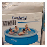 Pileta Inflable Redonda Bestway Fast Set 57268 + Bomba