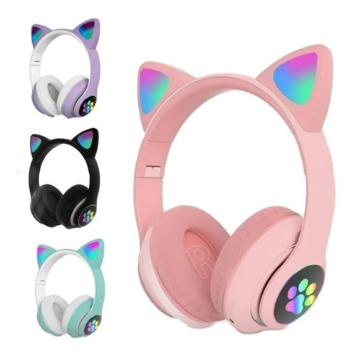 Fone De Ouvido Gatinho Headphone Bluetooth 5.0 Sem Fio L400