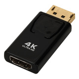 Adaptador Displayport Macho Para  Hdmi 4k Femea Para Tv