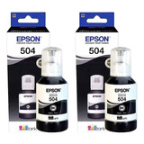 2 Pack Epson 504 Negro L4260 L6270 L6191 L6171 L4150 L4160