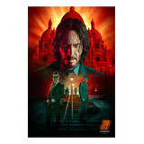 Póster Arte Keanu Reeves John Wick Palacio Realista Oficial