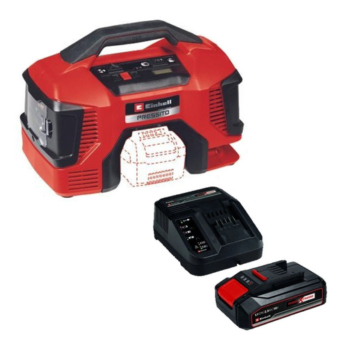 Compresor Aire Portátil 18v Einhell Pressito 18/21 + Bat 2.5