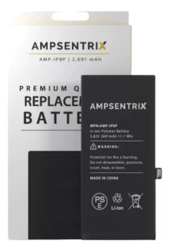  Bateria Ampsentrix Para iPhone 8 Plus 1864 1897 1898 1899