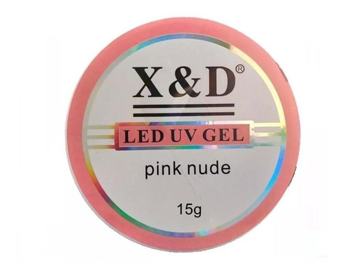Gel X&d Pink Nude 15g - Secagem Em Cabine Led Uv