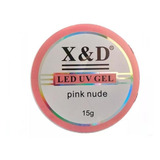Gel X&d Pink Nude 15g - Secagem Em Cabine Led Uv
