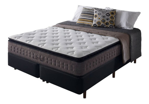 Conjunto Cama Box King Size Molas Ensacadas Nashville