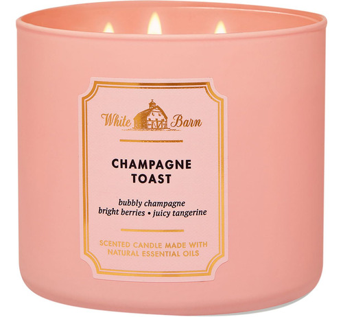 Bath And Body Works White Barn Champagne Toast 3 Wick Candle