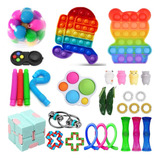 Kit De 26 Piezas Sensorial Juguetes Anti Estrés Fidget Cube