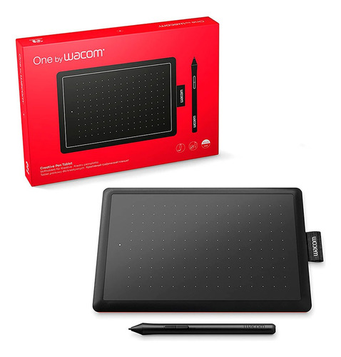 Tableta Gráfica Wacom One By Wacom Ctl-472 Negra Y Roja