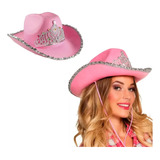 Sombrero Vaquera Cowboy Disfraz Cotillon Rosa Tomorrowland