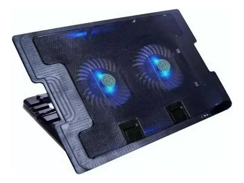 Base Cooler Notebook 9 A 17 Pulgadas Usb Luz Led Doble Fans Color Varios