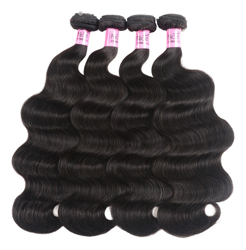 Cabelo Humano Natural Mega Hair Ondulado Na Tela 40cm - 50g