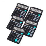 Kit 5 Calculadoras De Mesa Escritório 12 Dígitos Comercial