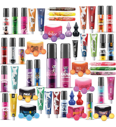 Kit Sex Shop Excita Volumao Adstringente Sempre Virgem 16un