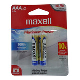 Aaa-2bp - Bateria Maxell Aaa Alcalina Blsiter X 2