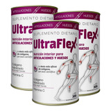 Combo 3 Ultraflex Colageno Hidrolizado Articulaciones Huesos