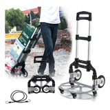 Carrito Multifuncional Plegable Ajustable Equipaje Carga75kg