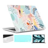 Funda Twolskoo Para Macbook Air 13 M2 + C/teclado Art Flow