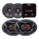 4 Falantes Jbl 6 Pol 100w + 69 Pol 200w Rms + Modulo Stetsom