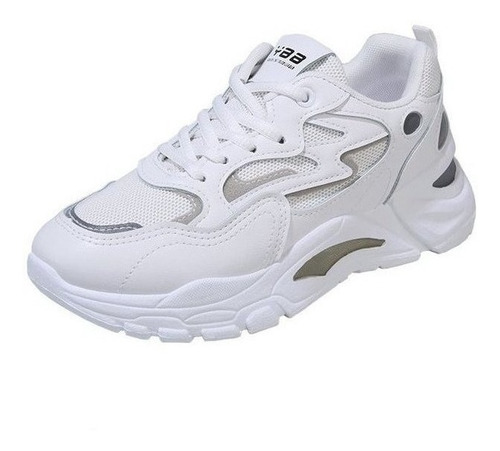 Tenis Blancos Nuevo Estilo Moda Casual Cómodo Y Transpirable