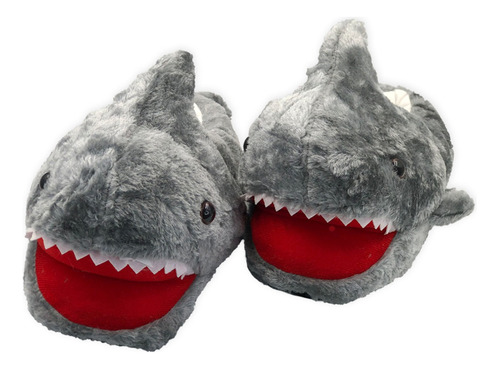 Pantufa Adulto Unissex Bichinho Baby Shark Quente - 36 Ao 41